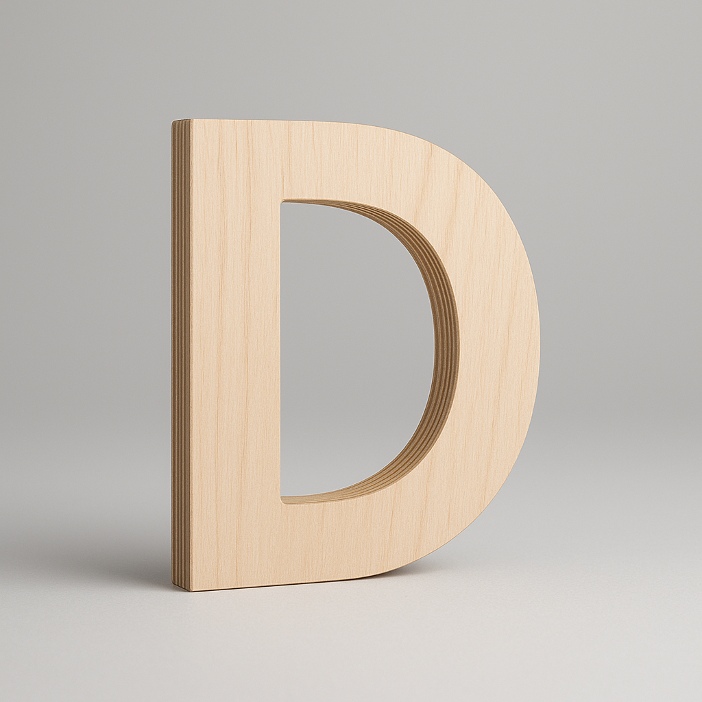 Flat Cut Plywood Letters